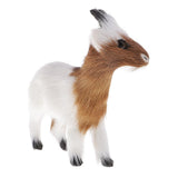 Max Simulation Furry Little Goat Model Figure Handicraft Home Office Decor B