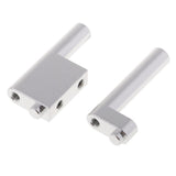 Max 2x Aluminium Radio Tray Post 02047 02046 for 1:10 RC Auto HSP 102003  Silver