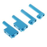 Max 2x Aluminium Radio Tray Post 02047 02046 for 1:10 RC Auto HSP 102003  Blue