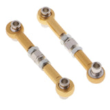 Max RC Metal Upgrade Parts Steering Linkage Pull Rod for HSP 94123/94103 Golden