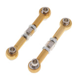 Max RC Metal Upgrade Parts Steering Linkage Pull Rod for HSP 94123/94103 Golden