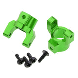 Max 2pcs Aluminum C Hub Carrier L/R for HSP 94180 1/10 4WD Rock Crawler Green