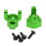 Max 2pcs Aluminum C Hub Carrier L/R for HSP 94180 1/10 4WD Rock Crawler Green