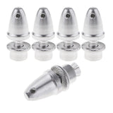 Maxbell 5pc 3.17mm Aluminum Bullet Propeller Adapter Holder for Brushless Motor Prop