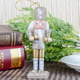 Maxbell 5 Pieces 12cm Wooden Nutcracker Solider Figures Model Puppet Doll Home Decor