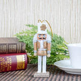 Maxbell 5 Pieces 12cm Wooden Nutcracker Solider Figures Model Puppet Doll Home Decor