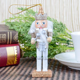 Maxbell 5 Pieces 12cm Wooden Nutcracker Solider Figures Model Puppet Doll Home Decor