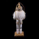 Maxbell 5 Pieces 12cm Wooden Nutcracker Solider Figures Model Puppet Doll Home Decor