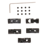 Max 5pcs Black Motor Shaft Coupling Coupler for RC Car Boat Robot Model 4 to 4mm