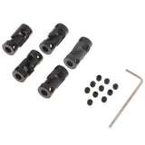 Max 5pcs Black Motor Shaft Coupling Coupler for RC Car Boat Robot Model 5 to 5mm