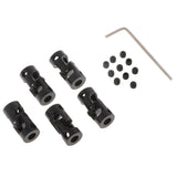 Max 5pcs Black Motor Shaft Coupling Coupler for RC Car Boat Robot Model 5 to 5mm