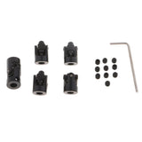 Max 5pcs Black Motor Shaft Coupling Coupler for RC Car Boat Robot Model 5 to 5mm