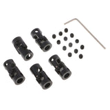 Max 5pcs Black Motor Shaft Coupling Coupler for RC Car Boat Robot Model 6 to 6mm