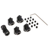 Max 5pcs Black Motor Shaft Coupling Coupler for RC Car Boat Robot Model 6 to 6mm
