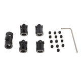 Max 5pcs Black Motor Shaft Coupling Coupler for RC Car Boat Robot Model 6 to 6mm