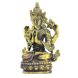 Max Statue Wealth Lucky Figurine Mini Buddha Home Decor Gift Four-armed Guanyin