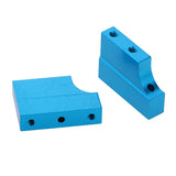 Max 2pcs Aluminum Engine Mount / Holder for HSP RC 1:10 Car Upgrade Parts Blue