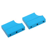 Max 2pcs Aluminum Engine Mount / Holder for HSP RC 1:10 Car Upgrade Parts Blue