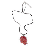 Max Vintage Natural Agate Pendant Necklace Handicrafts Agate Gift Red
