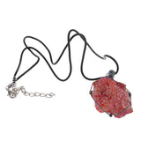 Max Vintage Natural Agate Pendant Necklace Handicrafts Agate Gift Red