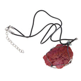 Max Vintage Natural Agate Pendant Necklace Handicrafts Agate Gift Red