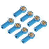 Max 8 Pieces M3 Aluminum Link Rod End Ball Joint for 1/10 RC Car Parts Blue