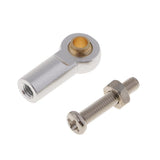 Max Aluminum Link Rod End Joint Steering Linkage Ball Head, Pack of 8 Silver
