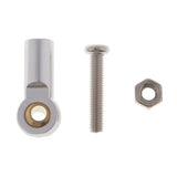 Max Aluminum Link Rod End Joint Steering Linkage Ball Head, Pack of 8 Silver