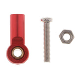 Max Aluminum Link Rod End Joint Steering Linkage Ball Head, Pack of 8 Red