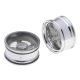 Max 1:10 RC Drift Car Models 52mm Wheel Rim Hub Hex for HPI HSP 4 Pieces Silver