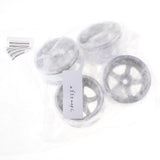Max 1:10 RC Drift Car Models 52mm Wheel Rim Hub Hex for HPI HSP 4 Pieces Silver