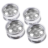Max 1:10 RC Drift Car Models 52mm Wheel Rim Hub Hex for HPI HSP 4 Pieces Silver