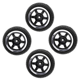 Max 4pcs RC Vehicle Wheels Tires Rims Set 12mm Hex for 1/10 On Road Car HPI HSP