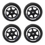 Max 4pcs RC Vehicle Wheels Tires Rims Set 12mm Hex for 1/10 On Road Car HPI HSP