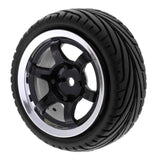 Max 4pcs RC Vehicle Wheels Tires Rims Set 12mm Hex for 1/10 On Road Car HPI HSP