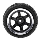Max 4pcs RC Vehicle Wheels Tires Rims Set 12mm Hex for 1/10 On Road Car HPI HSP