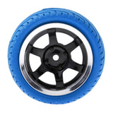Max 4pcs RC Vehicle Wheels Tires Rims Set 12mm Hex for 1/10 On Road Car HSP Blue