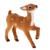 Max Simulation Christmas Elk Plush Reindeer Model Toy Light Brown Female Stand