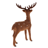 Max Simulation Christmas Elk Plush Reindeer Model Toy Dark Brown Male Stand