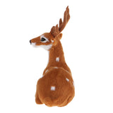 Max Simulation Christmas Elk Plush Reindeer Model Toy Light Brown Male Sitting