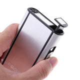 Max Pocket Carrying Cigarette Box Case for Hold 10 Regular Size Silver