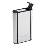 Max Pocket Carrying Cigarette Box Case for Hold 10 Regular Size Silver