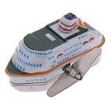 Max Funny Retro Wind-up Tin Toys Cruise ship Mini Vessel Tintoy for Kids Gift B