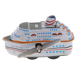 Max Funny Retro Wind-up Tin Toys Cruise ship Mini Vessel Tintoy for Kids Gift B