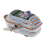 Max Funny Retro Wind-up Tin Toys Cruise ship Mini Vessel Tintoy for Kids Gift B