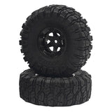Max 2pcs 100mm RC Rubber Tire Tyre for FY-01/02/03/04/05/06/07 1/12 RC Car Black