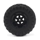 Max 2pcs 100mm RC Rubber Tire Tyre for FY-01/02/03/04/05/06/07 1/12 RC Car Black