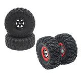 Max 2pcs 100mm RC Rubber Tire Tyre for FY-01/02/03/04/05/06/07 1/12 RC Car Black