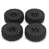 Max 2pcs 100mm RC Rubber Tire Tyre for FY-01/02/03/04/05/06/07 1/12 RC Car Black