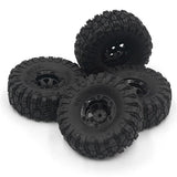Max 2pcs 100mm RC Rubber Tire Tyre for FY-01/02/03/04/05/06/07 1/12 RC Car Black